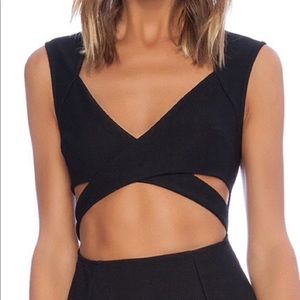 MINKPINK Criss-Cross Crop Top
